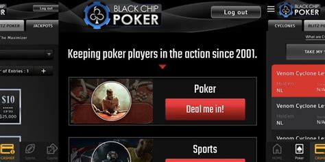 Black Chip Poker Mobile App for iPhone and Android.